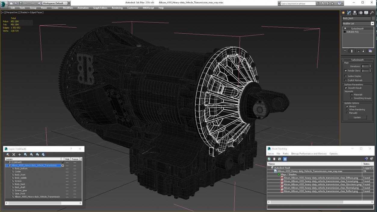 Allison 4000 Heavy-duty Vehicle Transmission 3D model