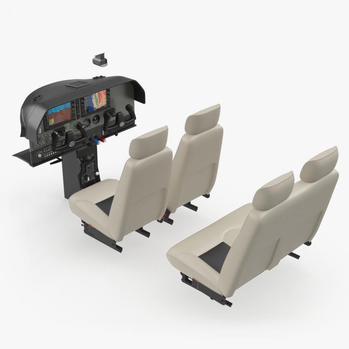 3D model Light Airplane Cabin