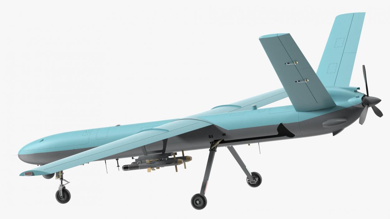 3D Unmanned Combat Drone Rigged model