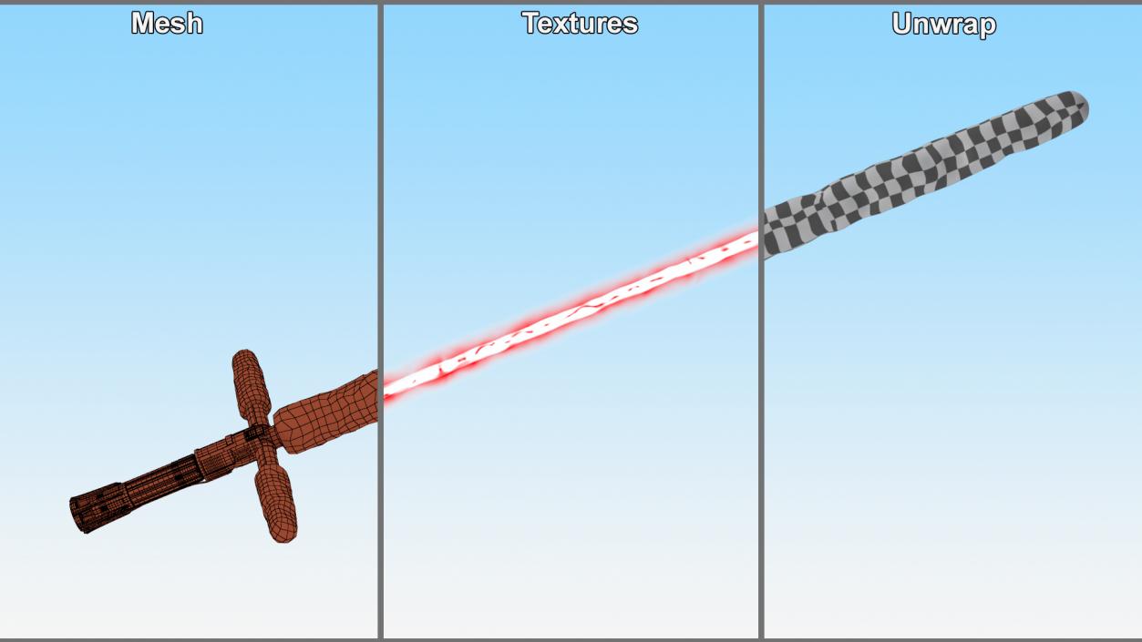 Star Wars Lightsaber Kylo Ren 3D model