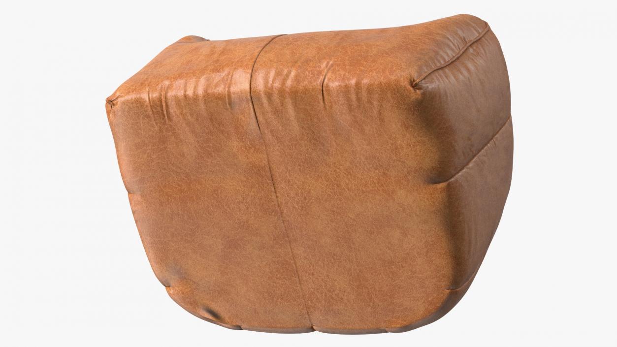 3D model Hug Bean Bag Armchair Brown Leather