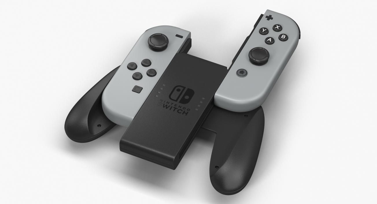 Nintendo Switch Joy Con Grip Controller 3D model