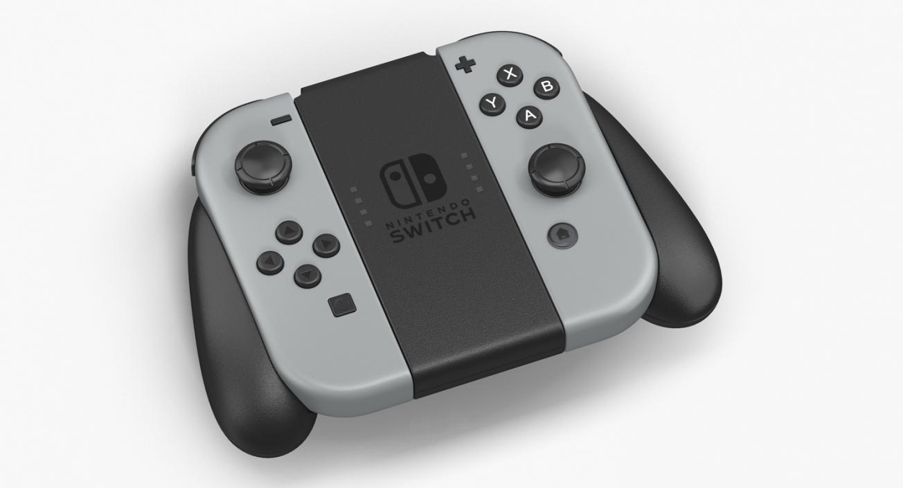 Nintendo Switch Joy Con Grip Controller 3D model