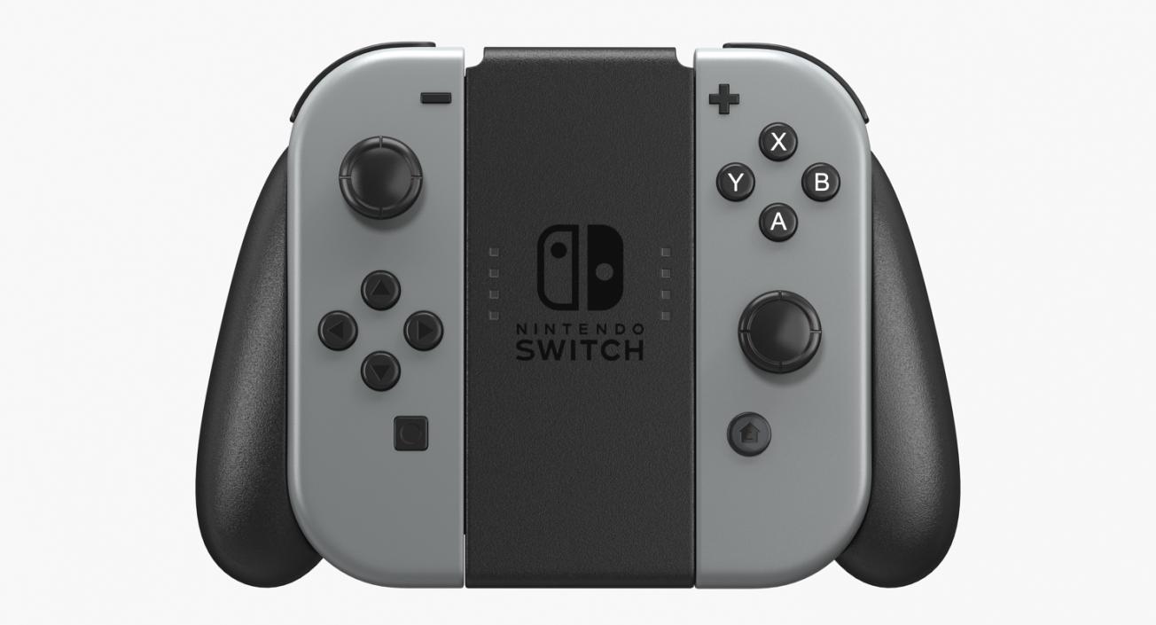 Nintendo Switch Joy Con Grip Controller 3D model