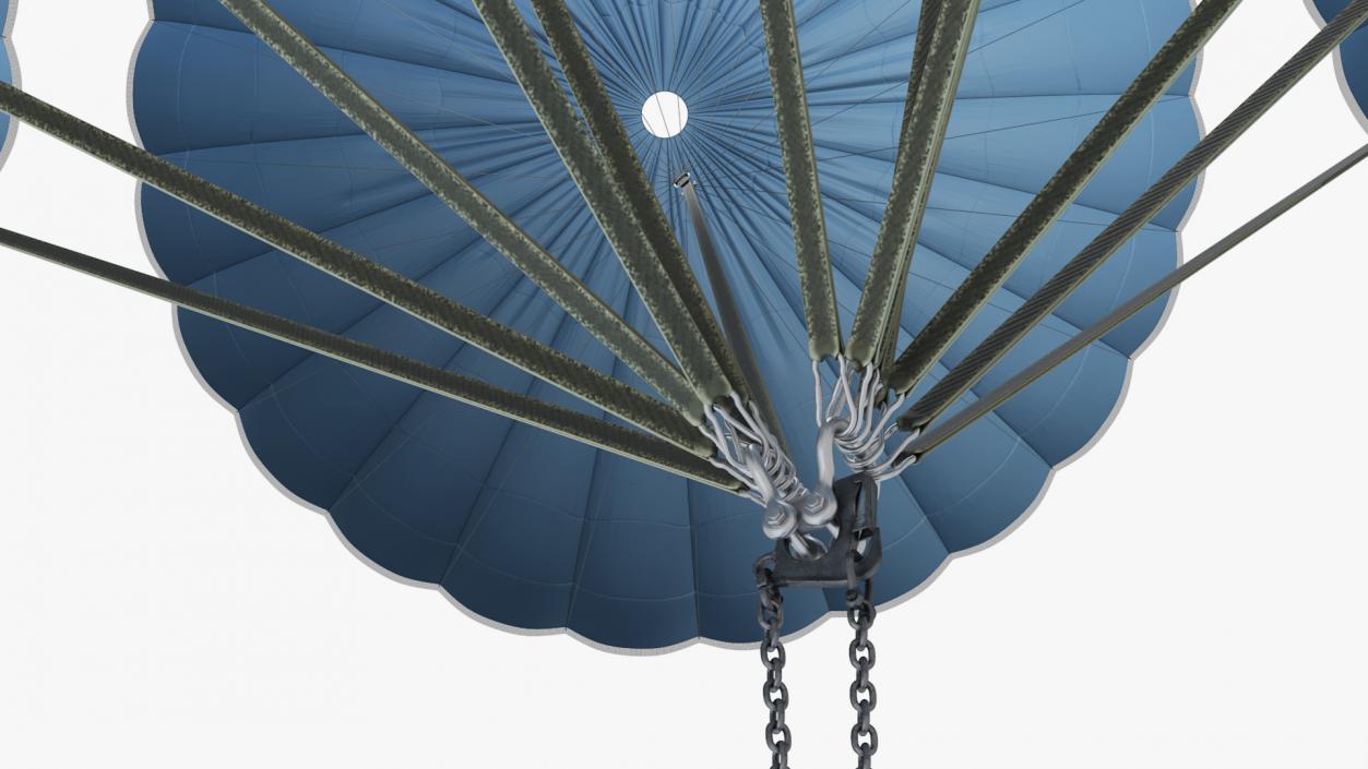 3D model Army Cargo Delivery Parachutes