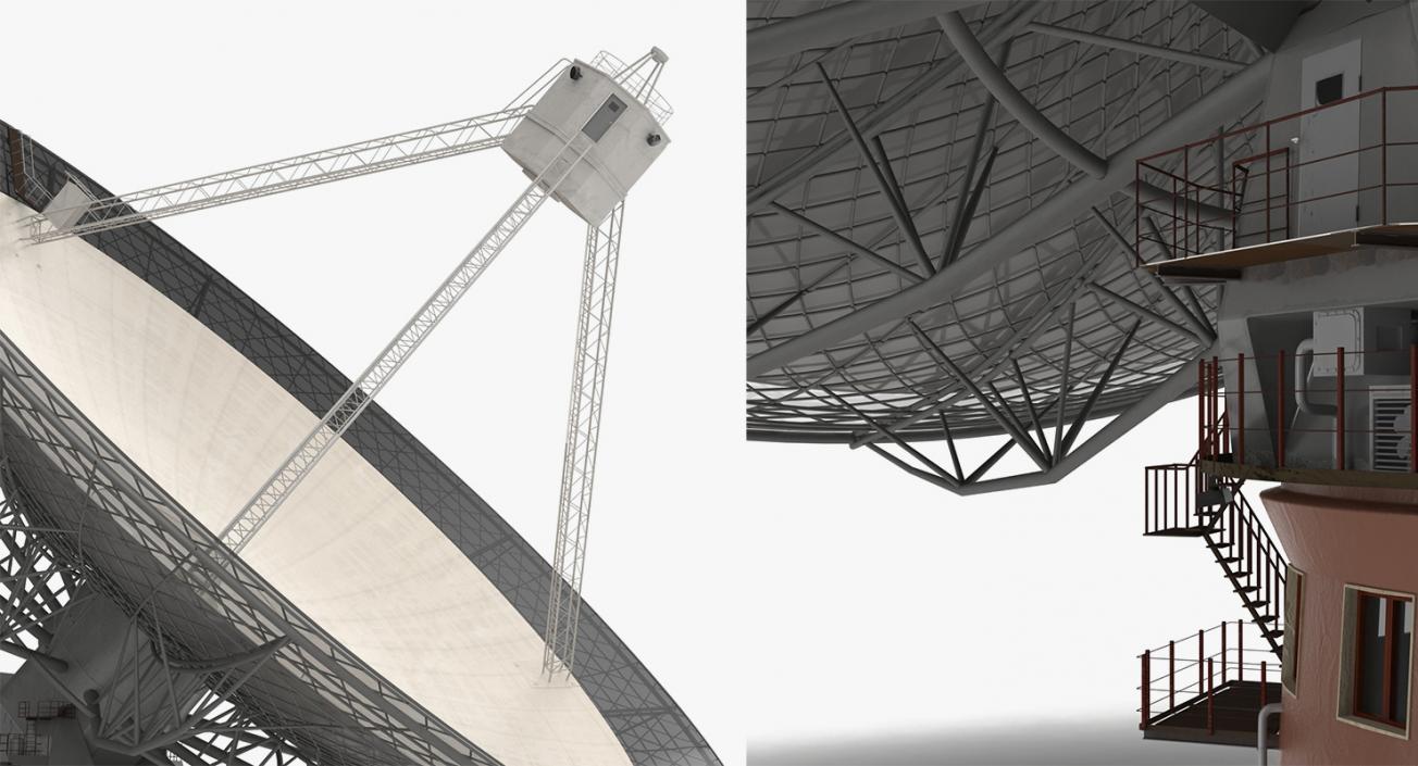 Observatory and Radio Telescope 3D Models Collection 3D