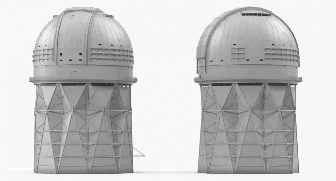 Observatory and Radio Telescope 3D Models Collection 3D