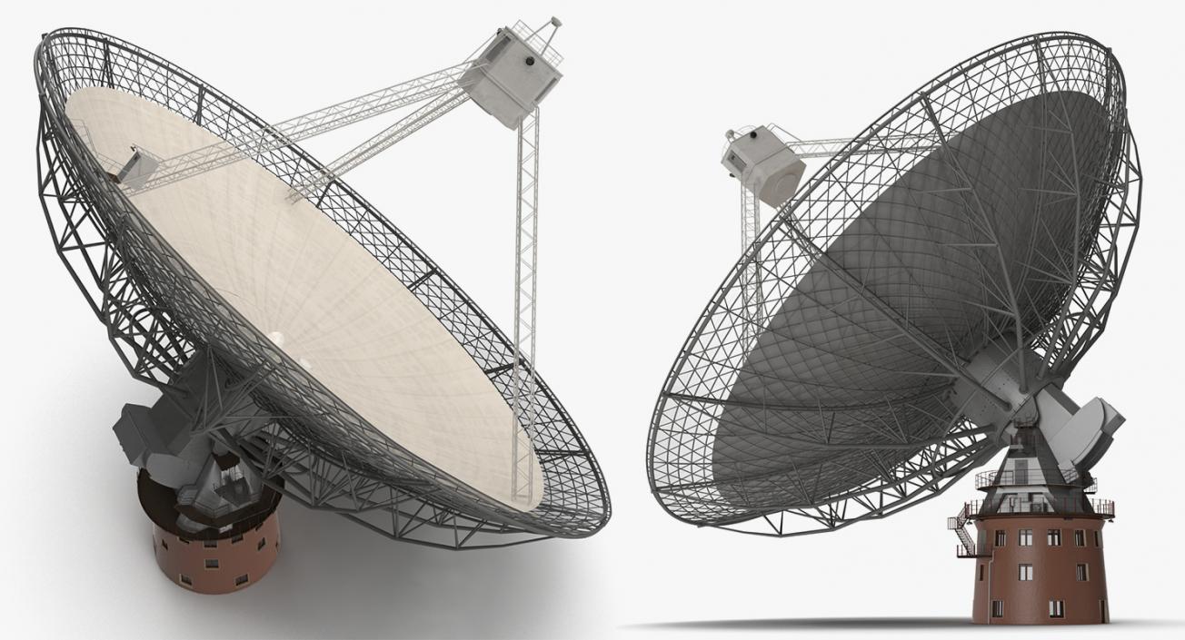 Observatory and Radio Telescope 3D Models Collection 3D