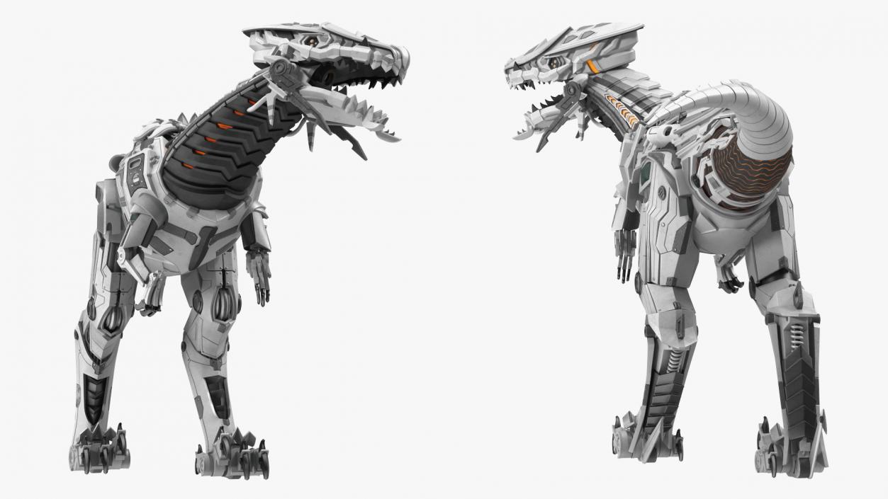 3D Dinosaur Robot Rigged