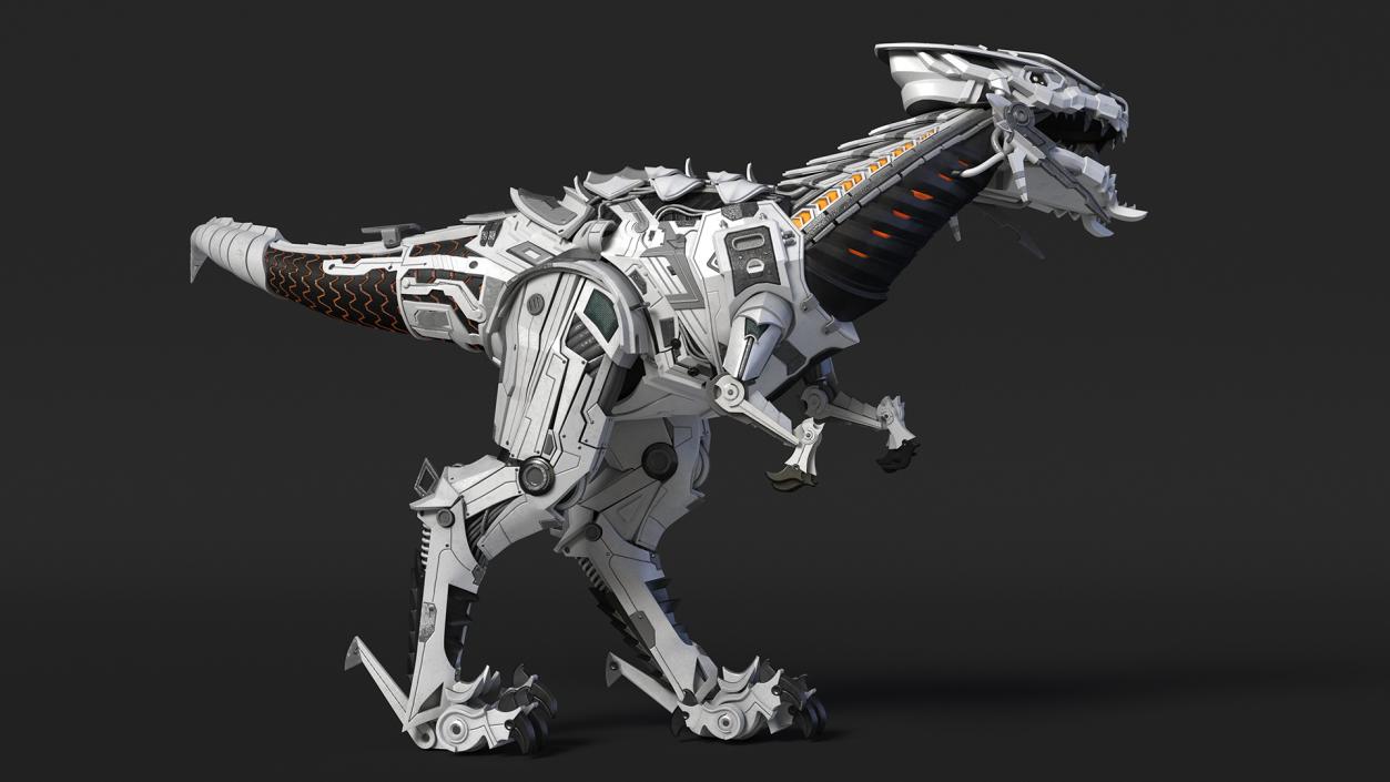 3D Dinosaur Robot Rigged