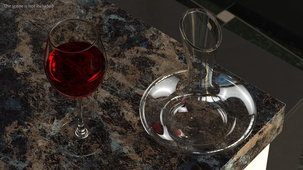 Empty Decanter 3D model