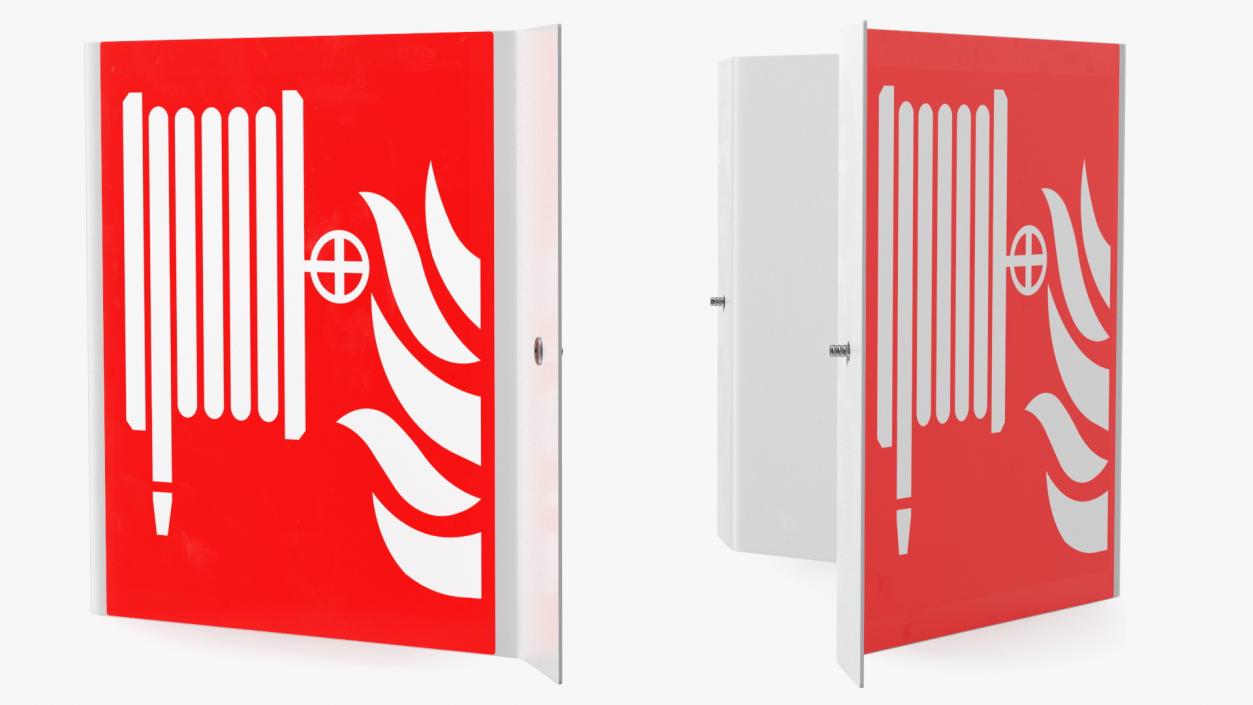 3D model A Frame Fire Hose Reel Signage