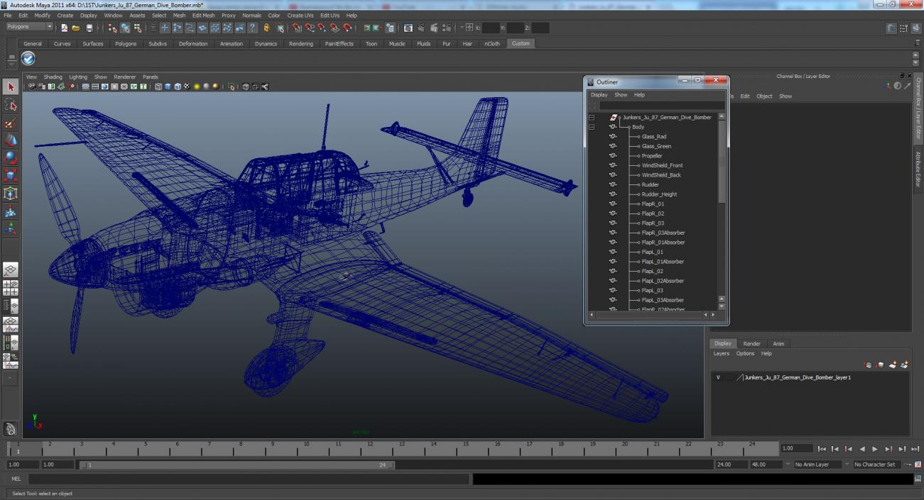 Junkers Ju 87 German Dive Bomber 3D