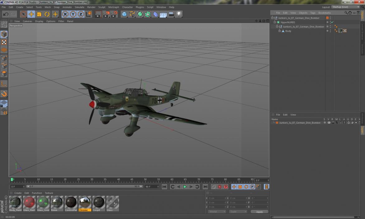 Junkers Ju 87 German Dive Bomber 3D