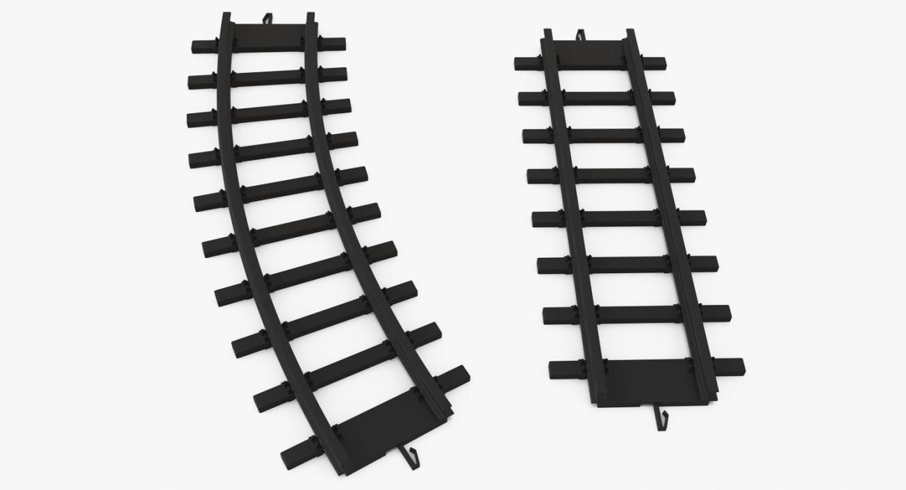 3D Toy Rails 3D Models Set model