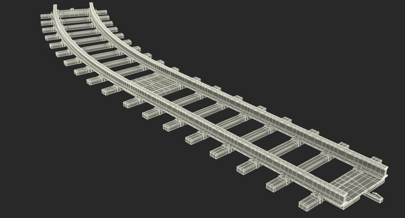 3D Toy Rails 3D Models Set model