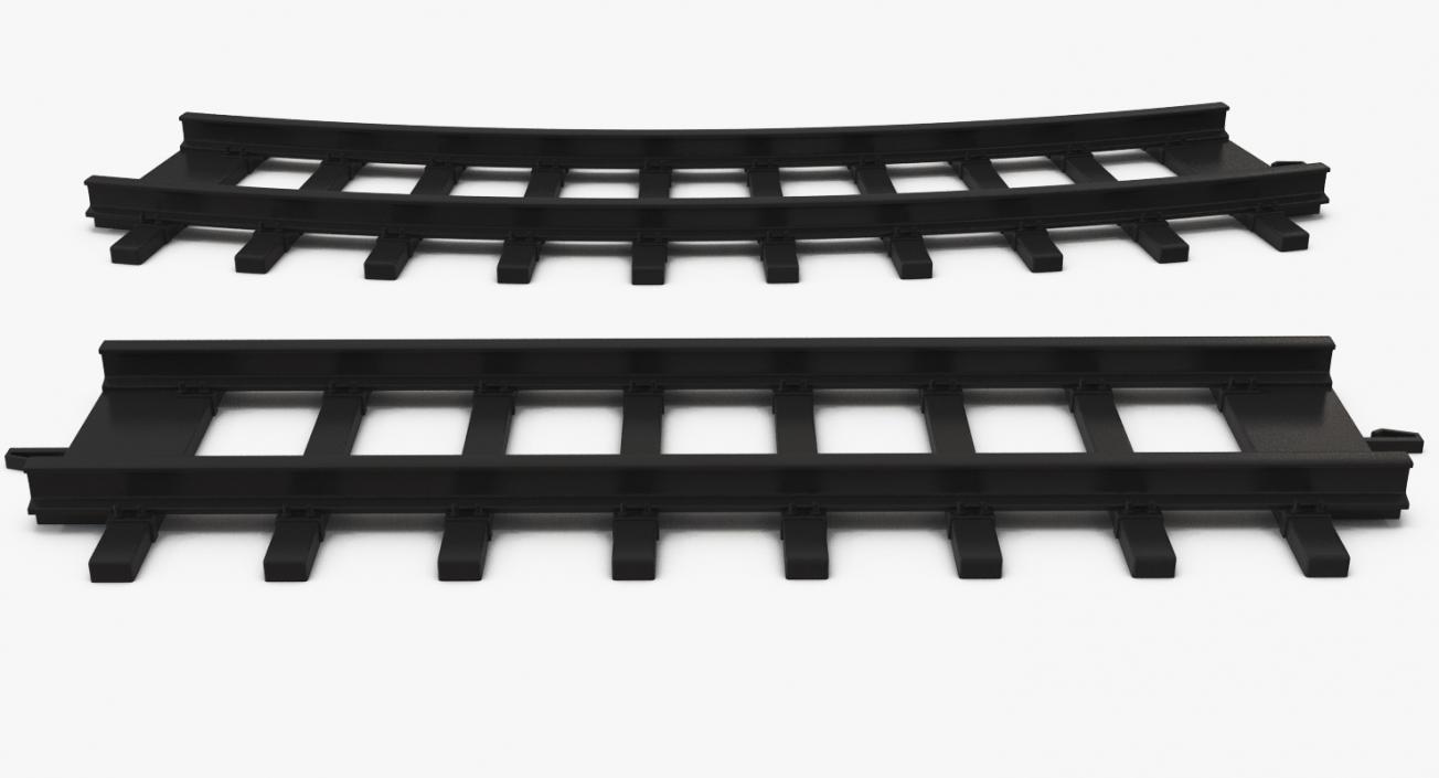 3D Toy Rails 3D Models Set model