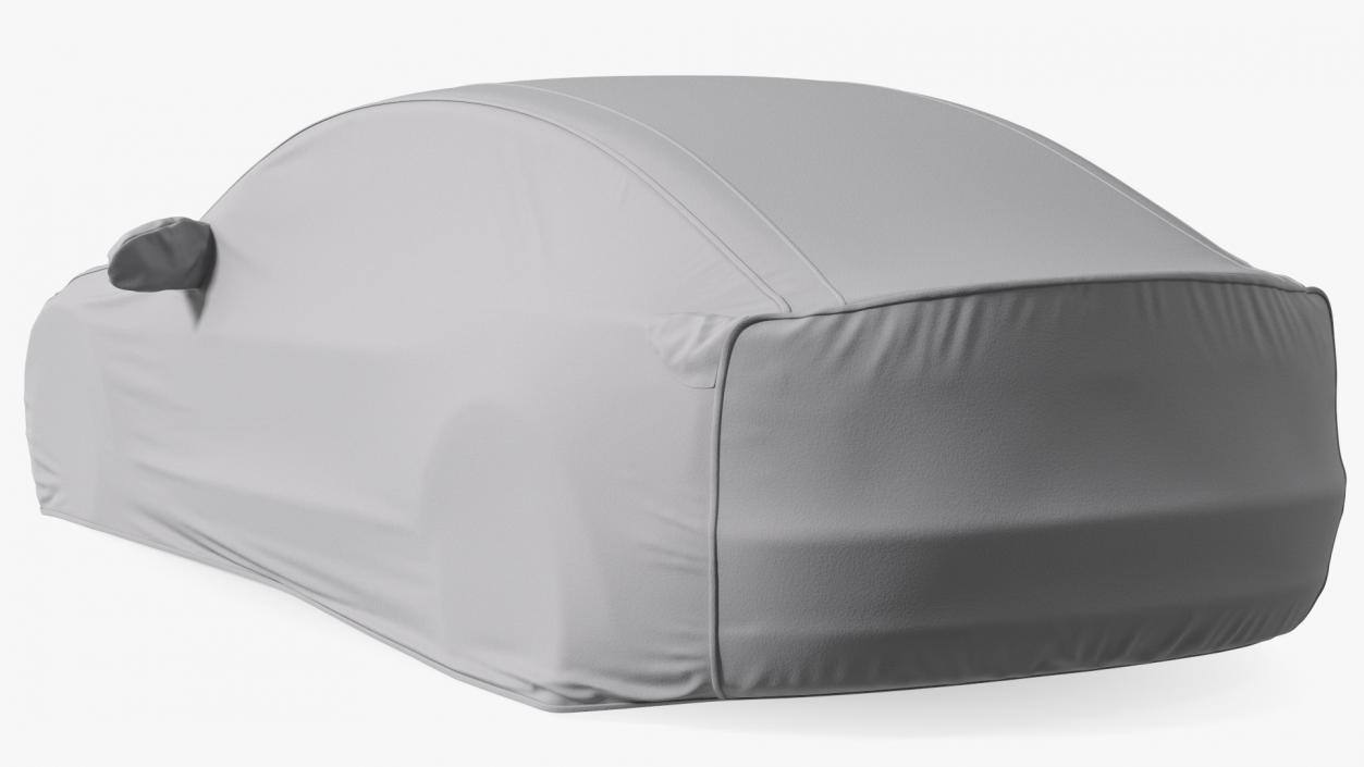 3D model Sedan Car Cover Grey