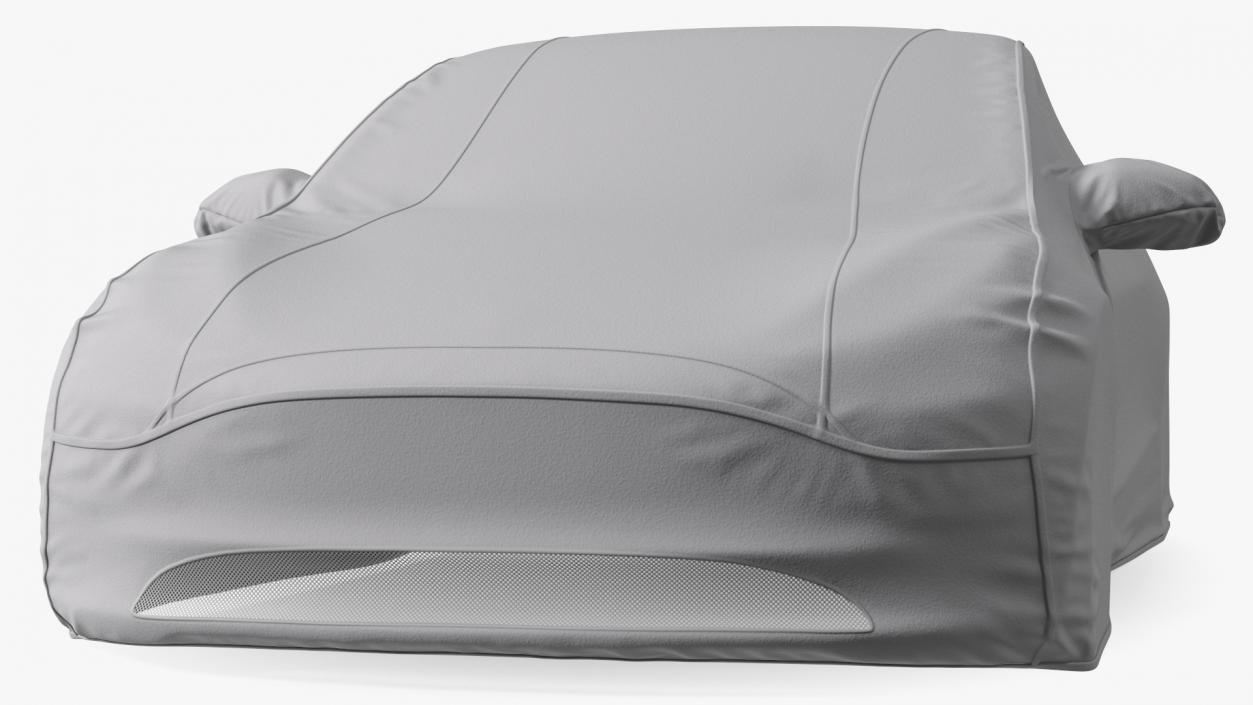 3D model Sedan Car Cover Grey