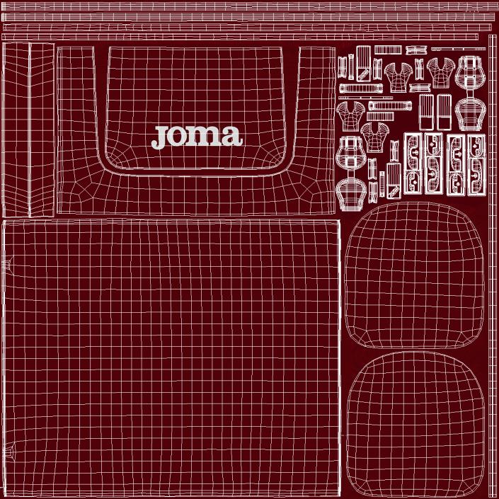 3D Joma Athletic Shoe Red Bag