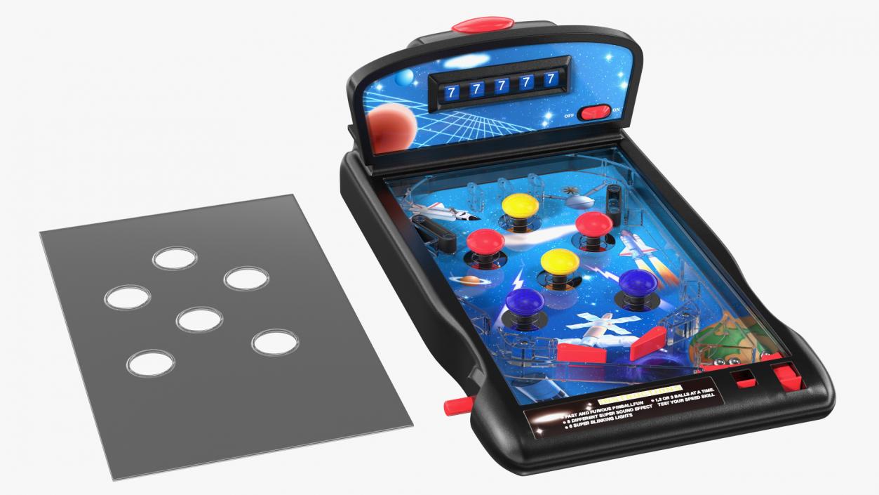 3D Space Mini Pinball Machine