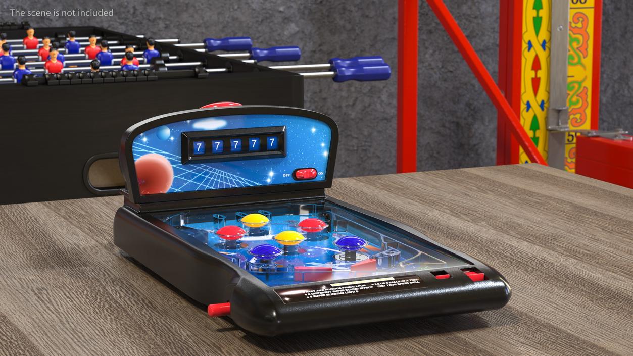 3D Space Mini Pinball Machine