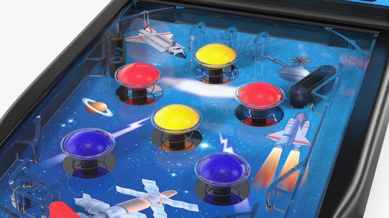 3D Space Mini Pinball Machine