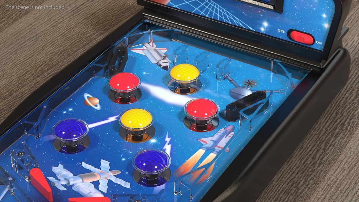 3D Space Mini Pinball Machine