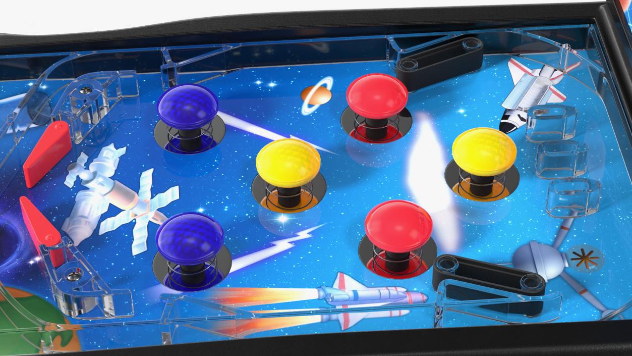 3D Space Mini Pinball Machine