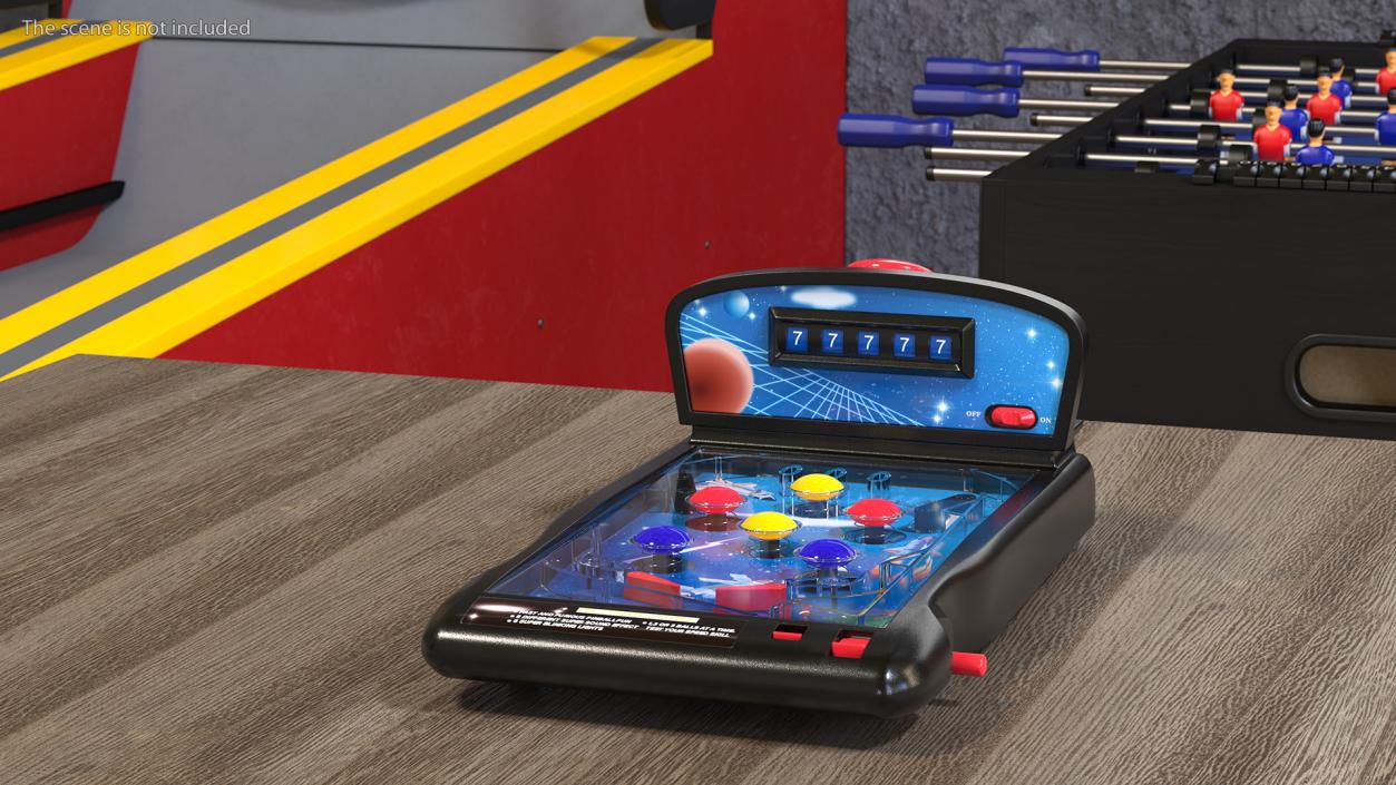 3D Space Mini Pinball Machine