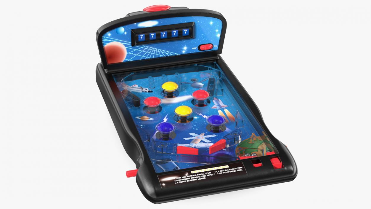 3D Space Mini Pinball Machine