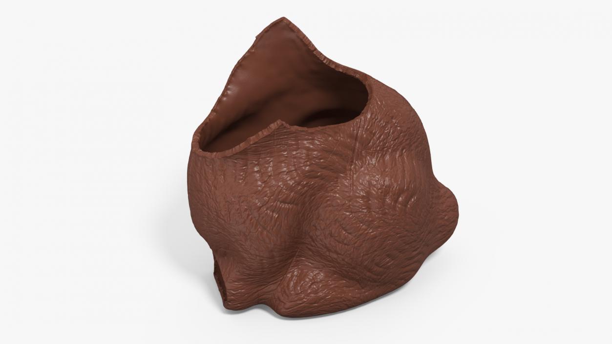 Chocolate Easter Bunny Without a Head 3D