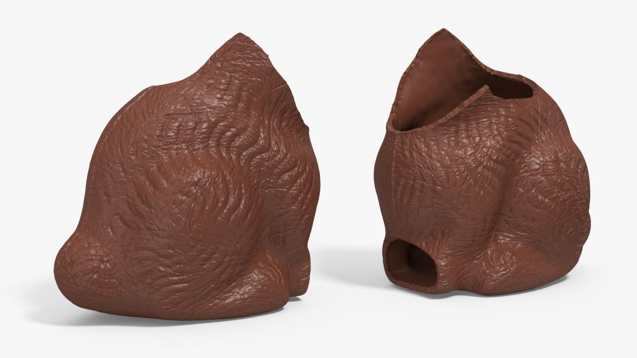 Chocolate Easter Bunny Without a Head 3D