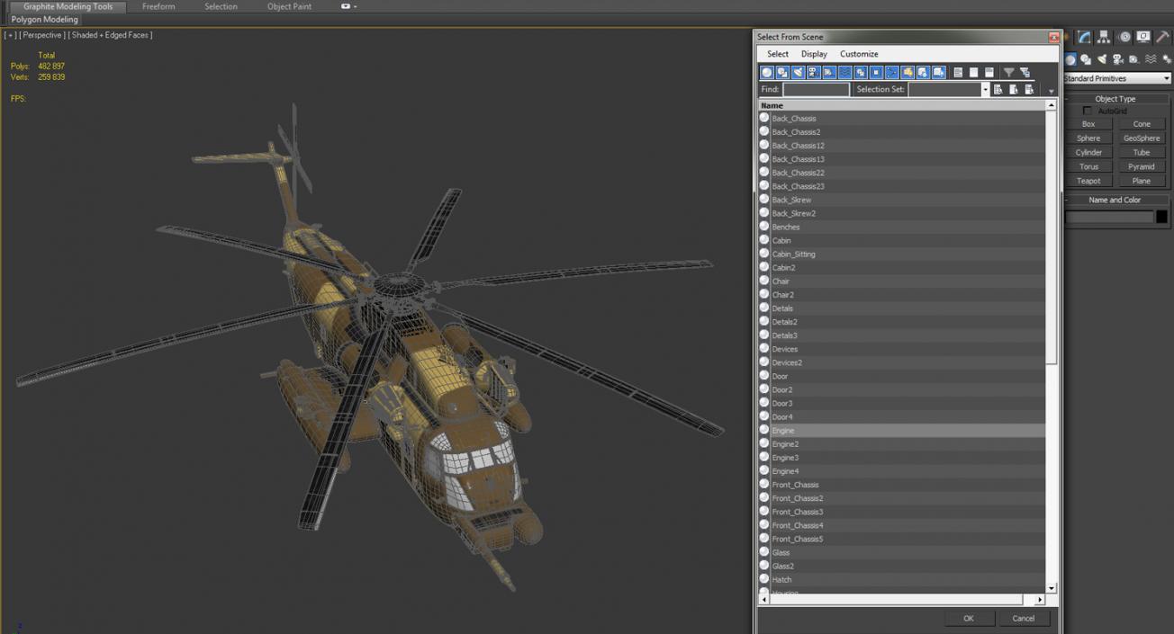 3D Combat Helicopter Sikorsky MH-53 Pave Low