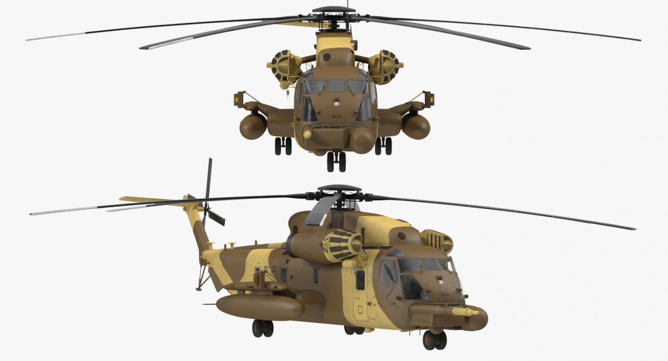 3D Combat Helicopter Sikorsky MH-53 Pave Low