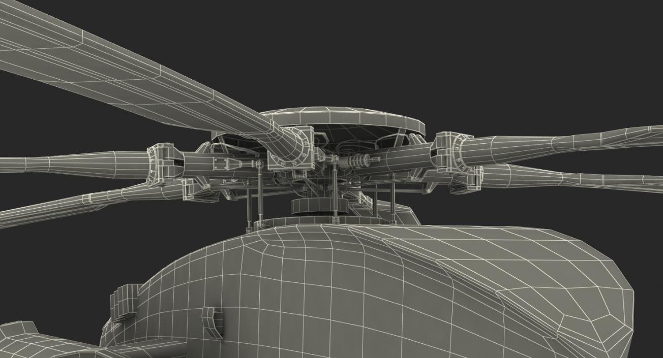 3D Combat Helicopter Sikorsky MH-53 Pave Low