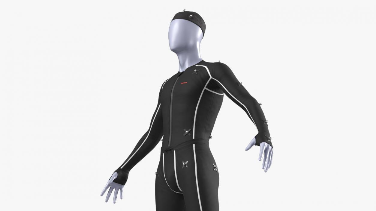 OptiTrack Motion Capture Suit on Mannequin 3D