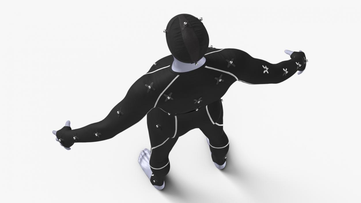 OptiTrack Motion Capture Suit on Mannequin 3D