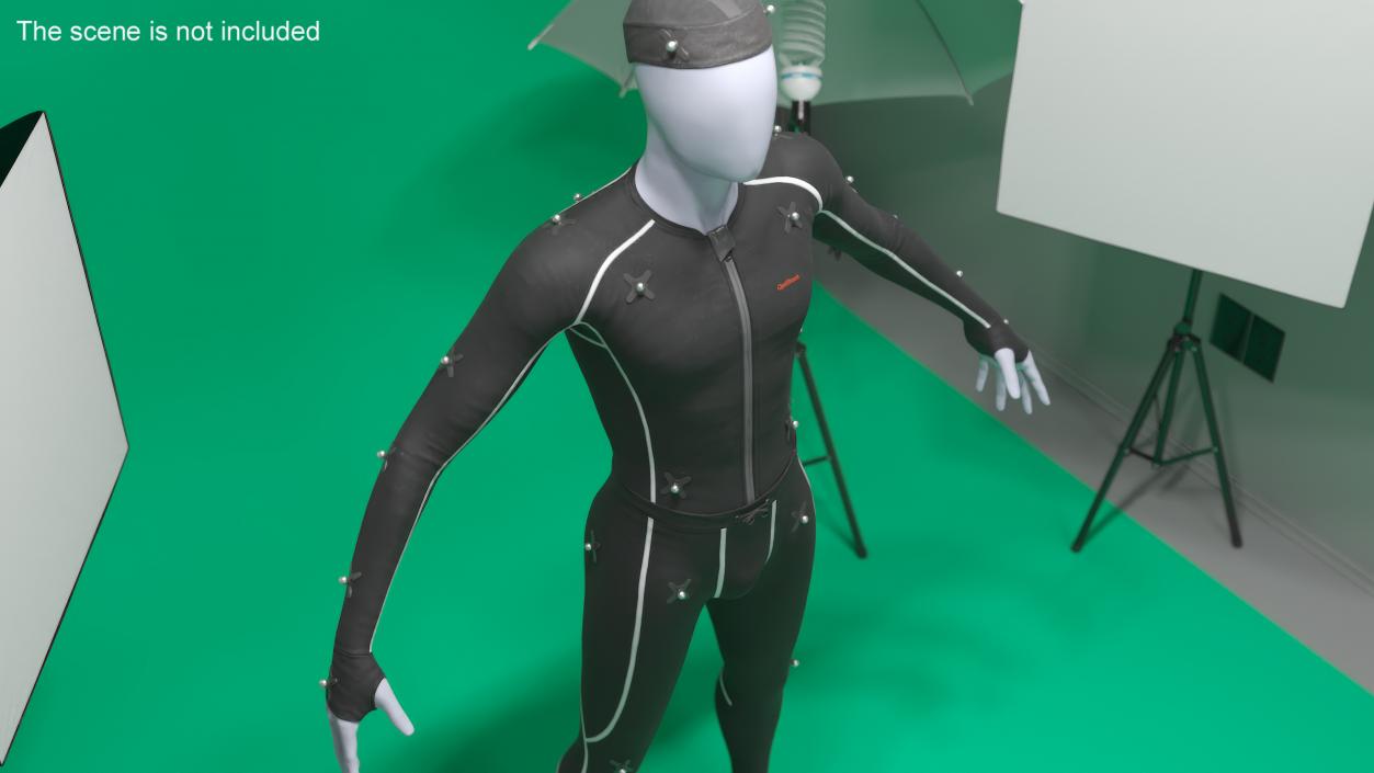 OptiTrack Motion Capture Suit on Mannequin 3D