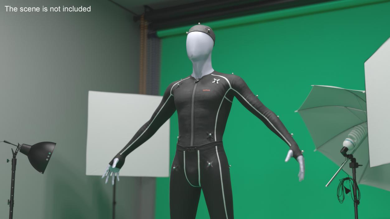 OptiTrack Motion Capture Suit on Mannequin 3D