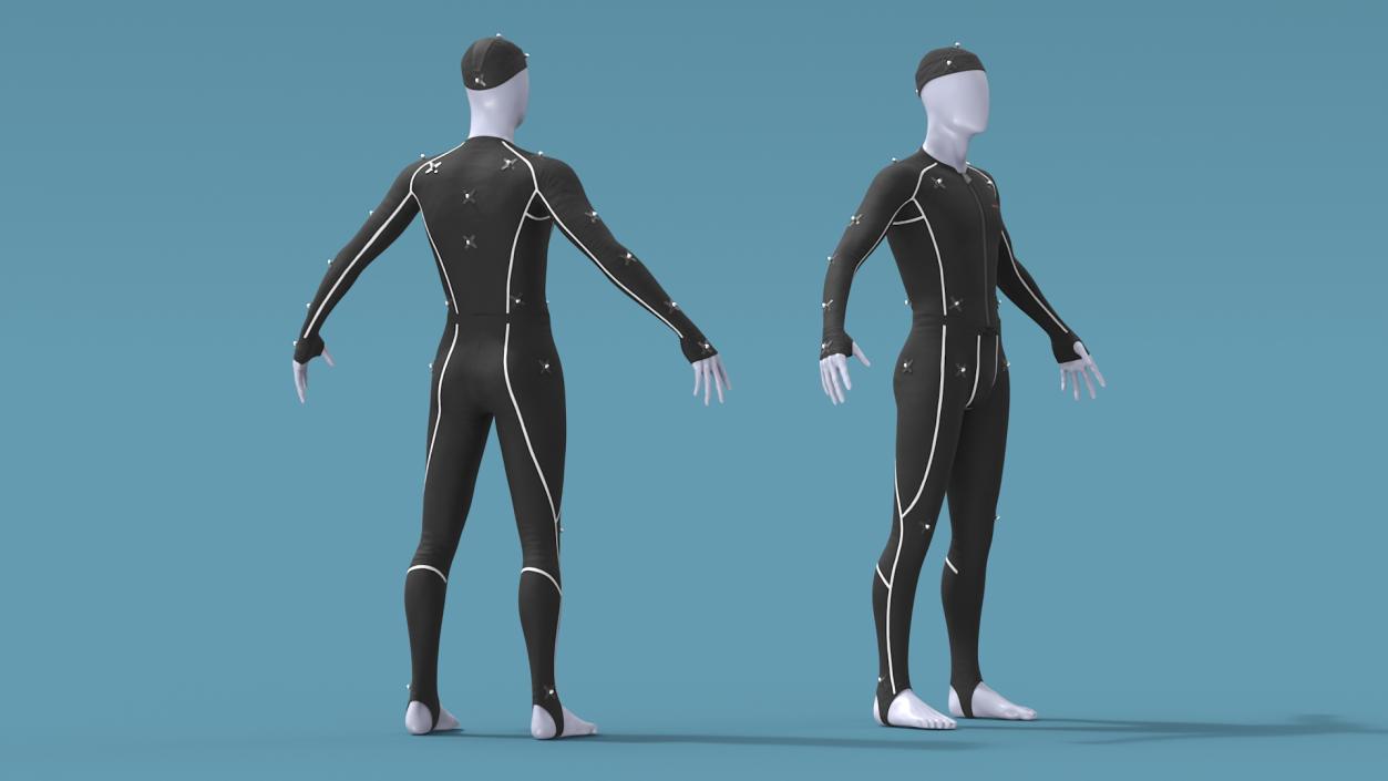 OptiTrack Motion Capture Suit on Mannequin 3D