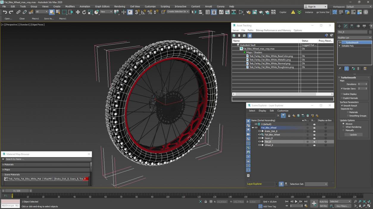 3D Fat Bike Wheel 2