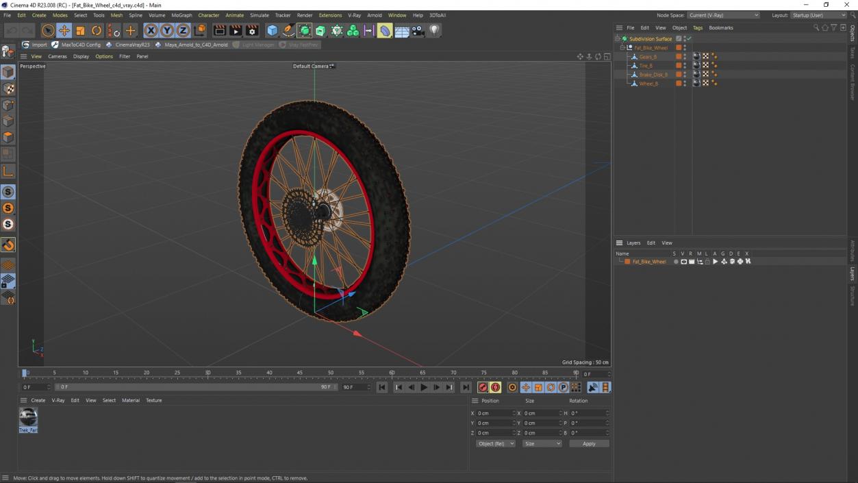 3D Fat Bike Wheel 2