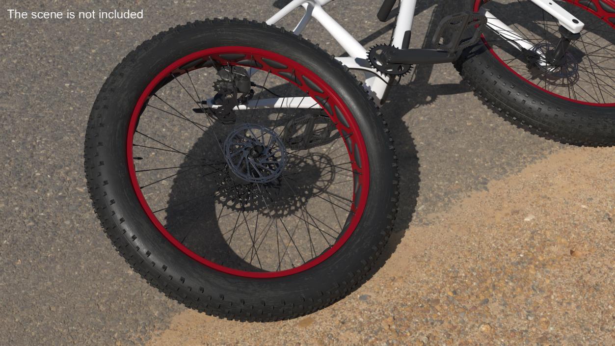 3D Fat Bike Wheel 2