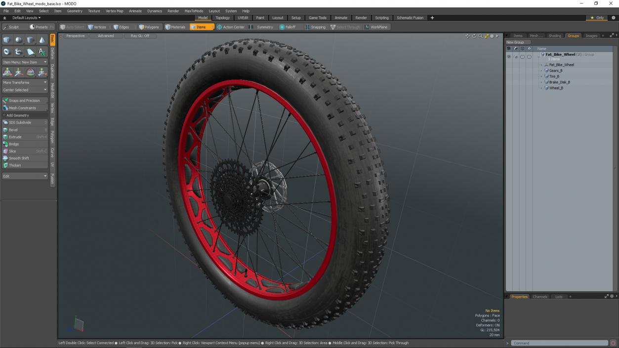 3D Fat Bike Wheel 2