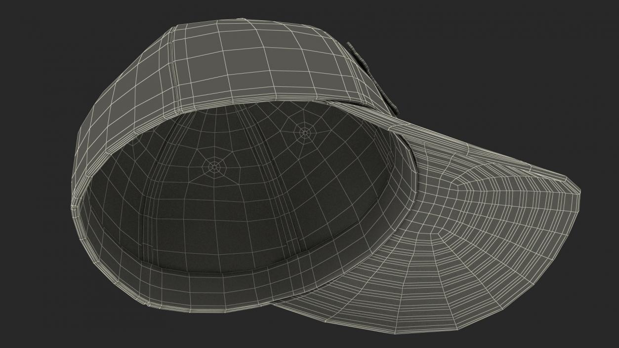 Camouflage Baseball Cap with Democratic Icon 3D model