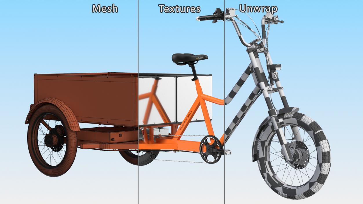 3D Rad Power Bike RadBurro with Truck Bed model