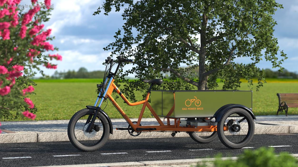 3D Rad Power Bike RadBurro with Truck Bed model