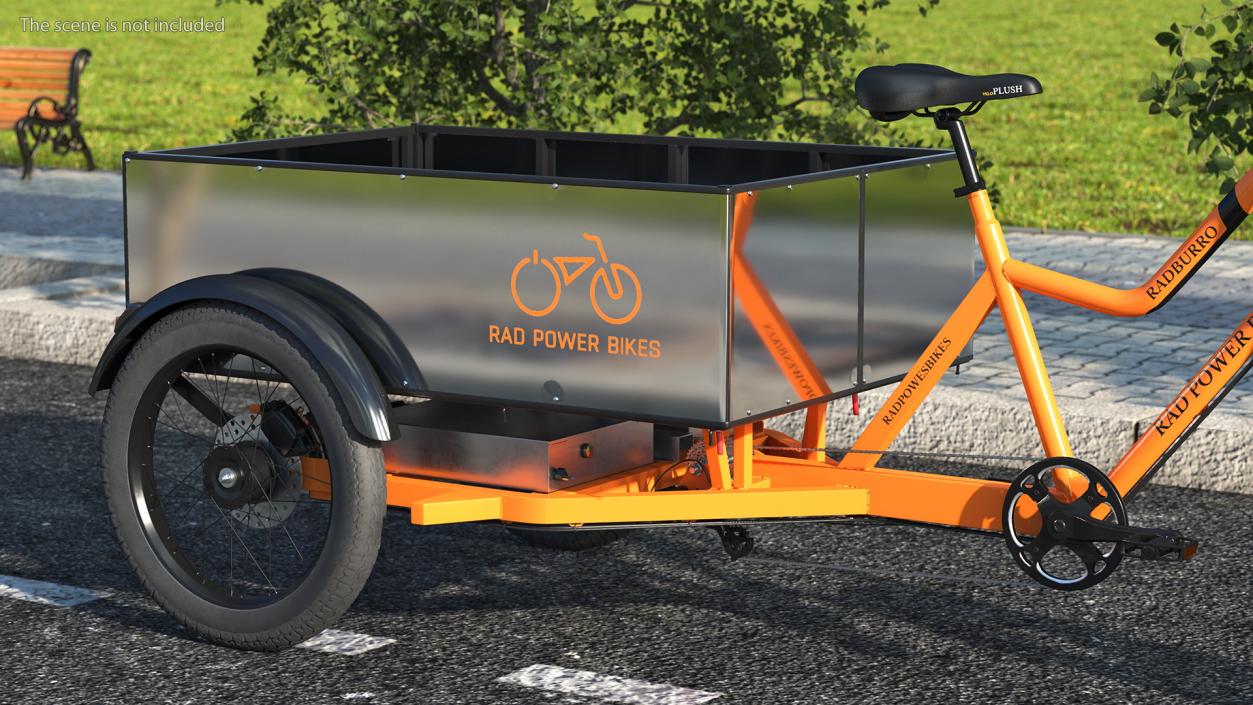 3D Rad Power Bike RadBurro with Truck Bed model