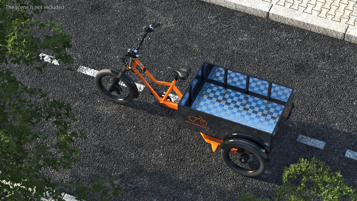 3D Rad Power Bike RadBurro with Truck Bed model